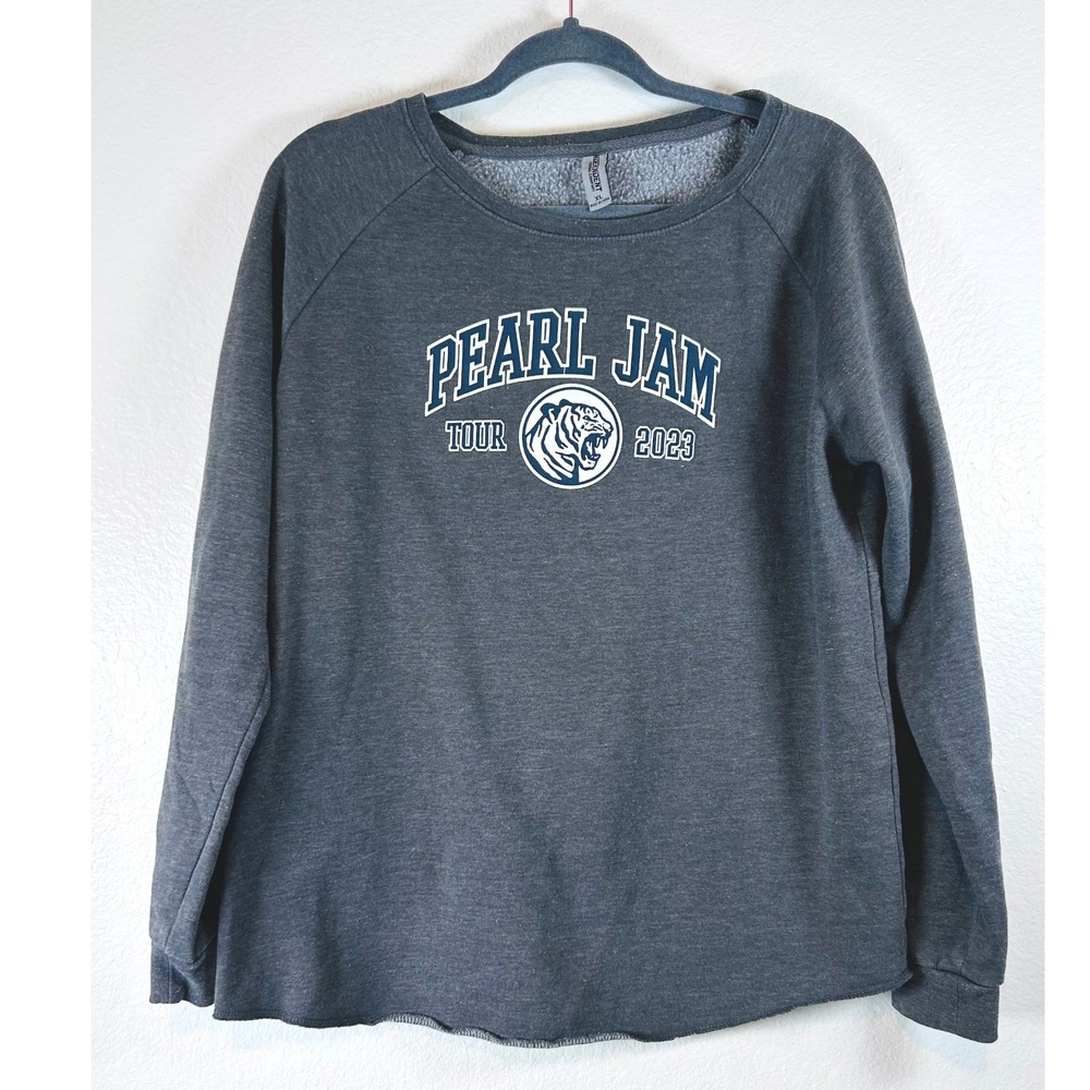 Pearl Jam 2023 Tour Sweatshirt XL Grey Independent Trading Co Concert Graphic